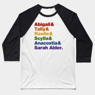 Pride Motherland: Fort Salem - Character Names Baseball T-Shirt